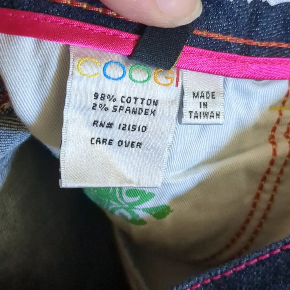 Y2K COOGI Boot Cut Jeans  Size 3/4 in seam  33 and 1/2 - Picture 10 of 14